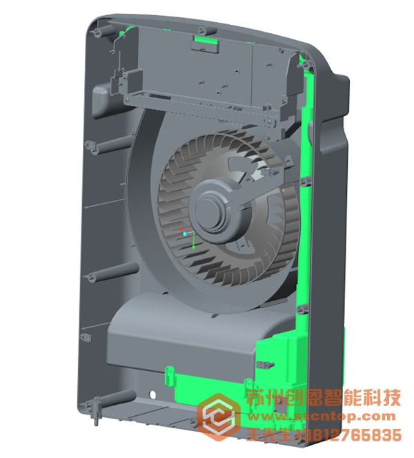 結構設計案例-空氣凈化加濕一體機