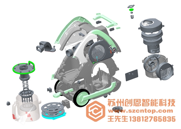 結(jié)構(gòu)設(shè)計(jì)案例-萊克吸塵器產(chǎn)品